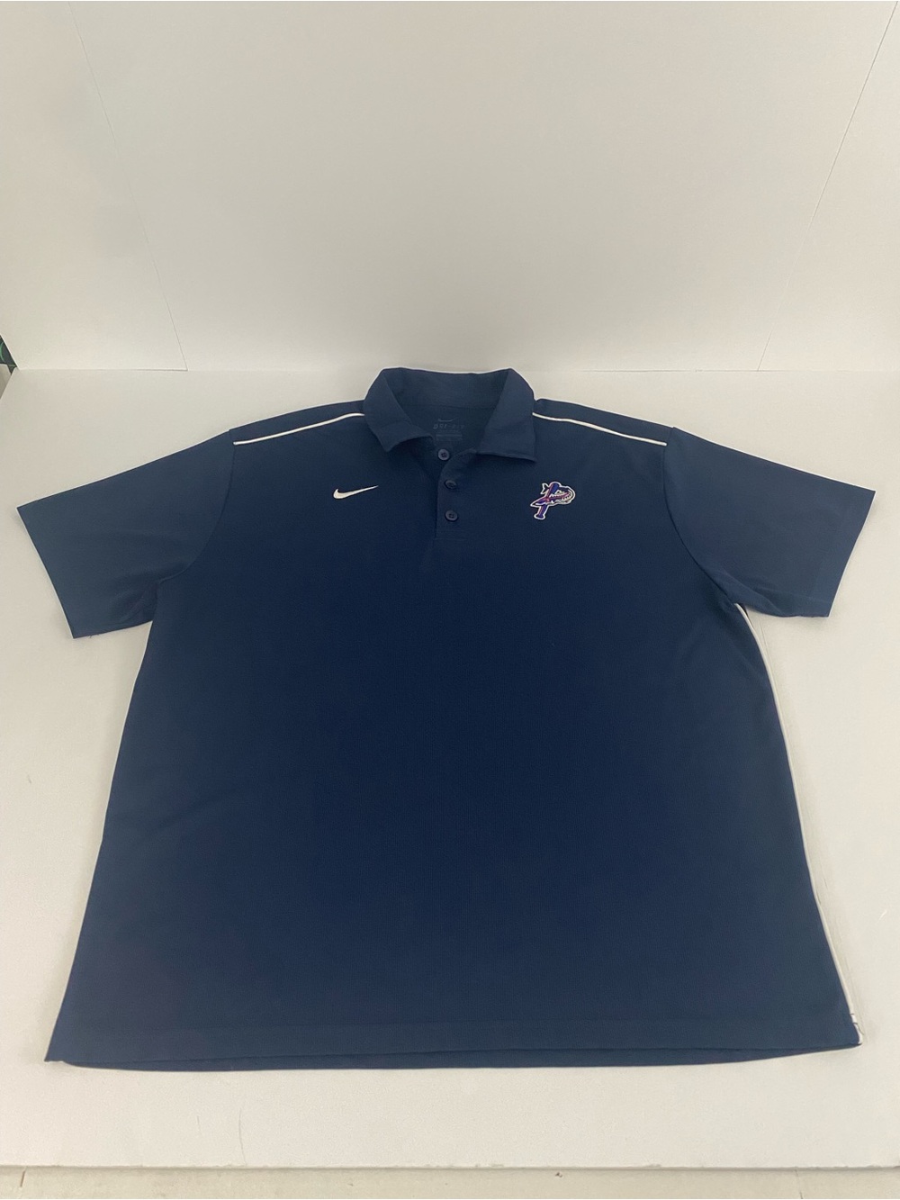 Men’s Nike Dri-FIT blue polo shirt size XL Pensacola Blue Wahoos Baseball